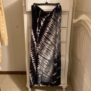INC tie dye maxi skirt size XL